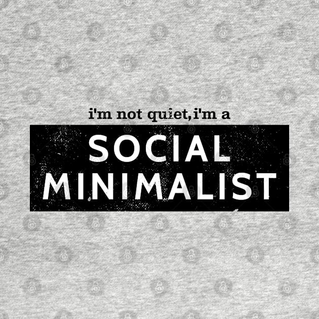 Introvert Graphic Designer Social Minimalist by Commykaze